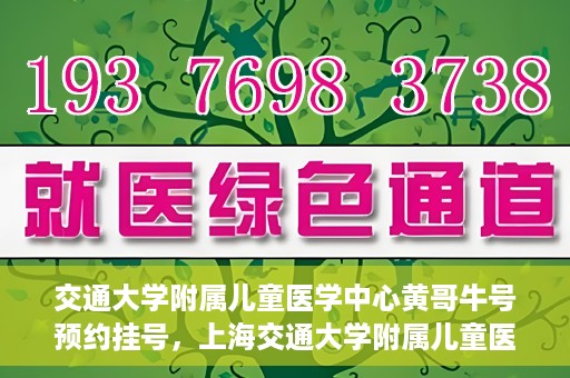 交通大学附属儿童医学中心黄哥牛号预约挂号，上海交通大学附属儿童医学中心黄哥牛专家预约挂号攻略