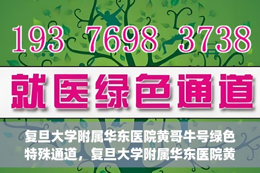 复旦大学附属华东医院黄哥牛号绿色特殊通道，复旦大学附属华东医院黄哥牛号，绿色特殊通道开启健康之门