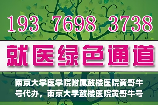 南京大学医学院附属鼓楼医院黄哥牛号代办，南京大学鼓楼医院黄哥牛号代办，就医新选择与信赖之选