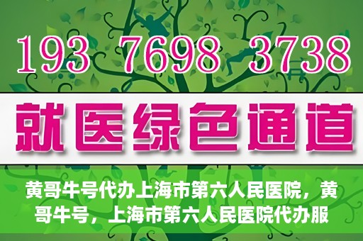 黄哥牛号代办上海市第六人民医院，黄哥牛号，上海市第六人民医院代办服务专业信赖
