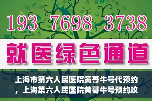 上海市第六人民医院黄哥牛号代预约，上海第六人民医院黄哥牛号预约攻略，轻松解决挂号难题