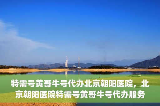 特需号黄哥牛号代办北京朝阳医院，北京朝阳医院特需号黄哥牛号代办服务详解
