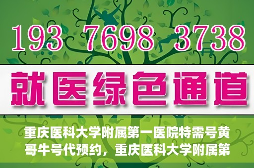 重庆医科大学附属第一医院特需号黄哥牛号代预约，重庆医科大学附属第一医院特需号黄哥牛号预约服务解析