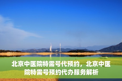 北京中医院特需号代预约，北京中医院特需号预约代办服务解析