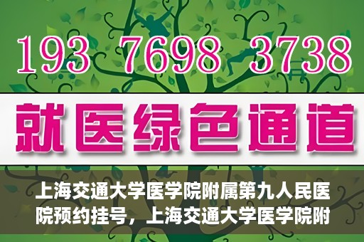 上海交通大学医学院附属第九人民医院预约挂号，上海交通大学医学院附属第九人民医院预约挂号指南，轻松挂号，便捷就医新体验