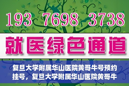 复旦大学附属华山医院黄哥牛号预约挂号，复旦大学附属华山医院黄哥牛号预约挂号攻略详解