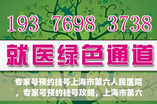专家号预约挂号上海市第六人民医院，专家号预约挂号攻略，上海市第六人民医院就医指南
