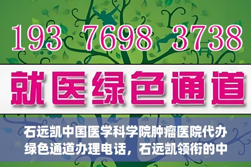 石远凯中国医学科学院肿瘤医院代办绿色通道办理电话，石远凯领衔的中国医学科学院肿瘤医院绿色通道办理电话及流程解析