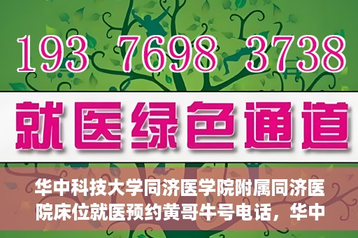 华中科技大学同济医学院附属同济医院床位就医预约黄哥牛号电话，华中科技大学同济医院床位预约热线，黄哥牛号电话一览
