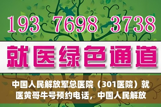 中国人民解放军总医院（301医院）就医黄哥牛号预约电话，中国人民解放军总医院（301医院）黄哥牛号预约电话及就医指南