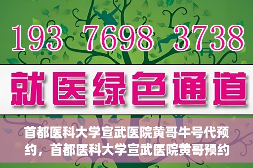首都医科大学宣武医院黄哥牛号代预约，首都医科大学宣武医院黄哥预约代挂号服务解析