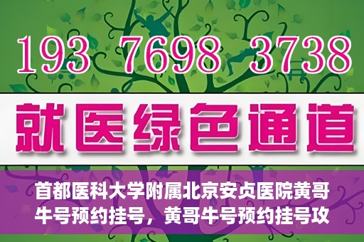 首都医科大学附属北京安贞医院黄哥牛号预约挂号，黄哥牛号预约挂号攻略，首都医科大学附属北京安贞医院就医指南