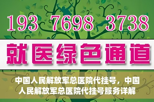中国人民解放军总医院代挂号，中国人民解放军总医院代挂号服务详解