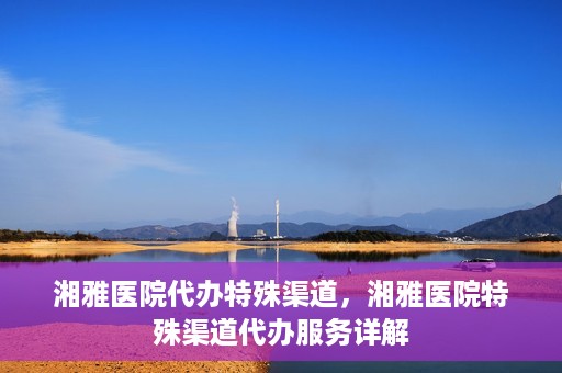 湘雅医院代办特殊渠道，湘雅医院特殊渠道代办服务详解