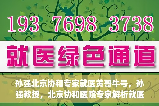 孙强北京协和专家就医黄哥牛号，孙强教授，北京协和医院专家解析就医新号黄哥牛号