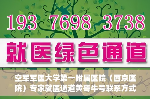空军军医大学第一附属医院（西京医院）专家就医通道黄哥牛号联系方式，空军军医大学第一附属医院专家就医绿色通道与黄哥牛号联系方式揭秘