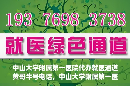 中山大学附属第一医院代办就医通道黄哥牛号电话，中山大学附属第一医院就医通道代办服务，黄哥牛号联系电话揭秘
