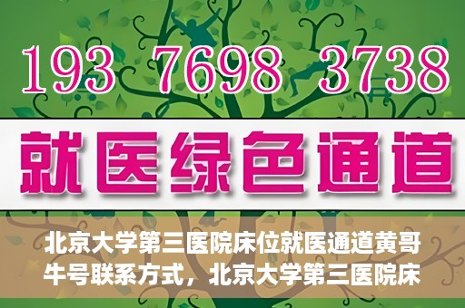 北京大学第三医院床位就医通道黄哥牛号联系方式，北京大学第三医院床位就医通道详解，黄哥牛号联系方式揭秘