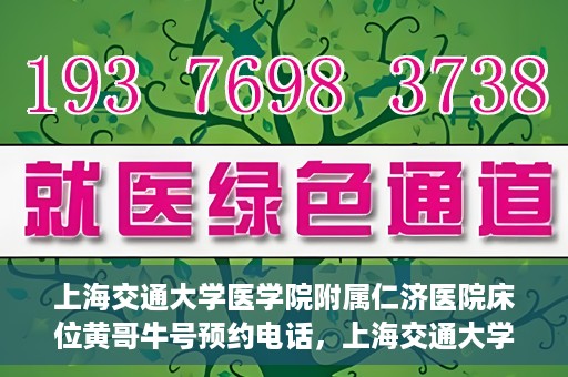 上海交通大学医学院附属仁济医院床位黄哥牛号预约电话，上海交通大学医学院附属仁济医院床位预约电话及黄哥牛号预约信息揭秘