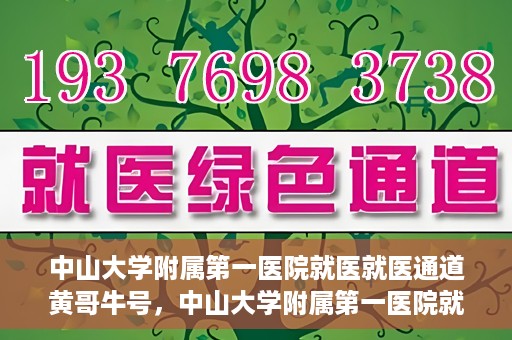 中山大学附属第一医院就医就医通道黄哥牛号，中山大学附属第一医院就医通道，黄哥牛号助您轻松挂号就医