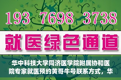 华中科技大学同济医学院附属协和医院专家就医预约黄哥牛号联系方式，华中科技大学同济医学院附属协和医院专家预约挂号联系方式及黄哥牛号就医指南