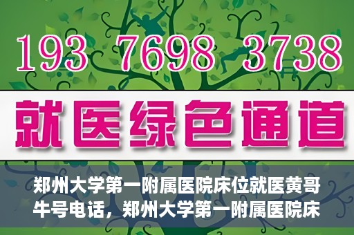 郑州大学第一附属医院床位就医黄哥牛号电话，郑州大学第一附属医院床位就医黄哥牛号电话——权威医疗资源的绿色通道揭秘