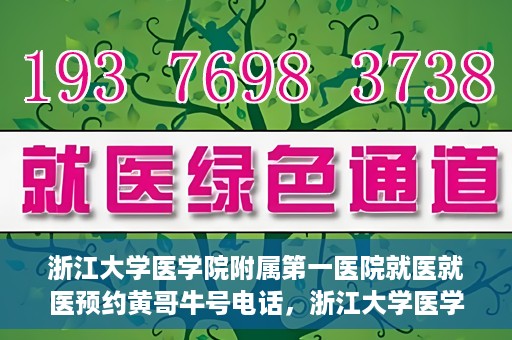 浙江大学医学院附属第一医院就医就医预约黄哥牛号电话，浙江大学医学院附属第一医院就医预约指南，黄哥牛号电话一键预约就医服务
