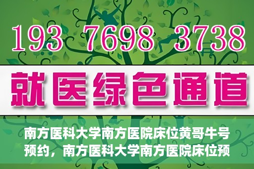 南方医科大学南方医院床位黄哥牛号预约，南方医科大学南方医院床位预约攻略，黄哥牛号预约解析