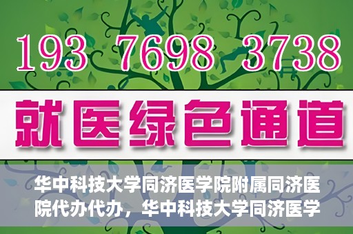 华中科技大学同济医学院附属同济医院代办代办，华中科技大学同济医学院附属同济医院代办服务详解
