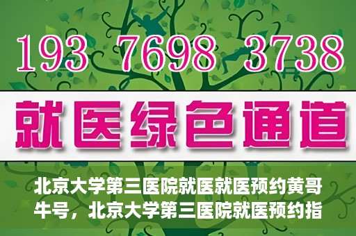 北京大学第三医院就医就医预约黄哥牛号，北京大学第三医院就医预约指南，黄哥牛号助您轻松挂号就医