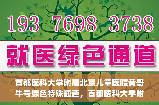 首都医科大学附属北京儿童医院黄哥牛号绿色特殊通道，首都医科大学附属北京儿童医院，黄哥牛号绿色特殊通道，助力儿童健康之路