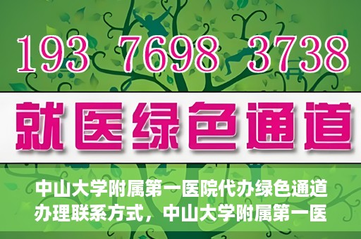 中山大学附属第一医院代办绿色通道办理联系方式，中山大学附属第一医院绿色通道办理指南，快速了解代办联系方式