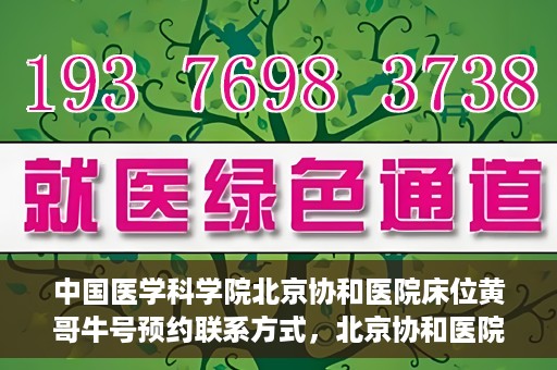 中国医学科学院北京协和医院床位黄哥牛号预约联系方式，北京协和医院床位预约攻略，黄哥牛号预约联系方式揭秘