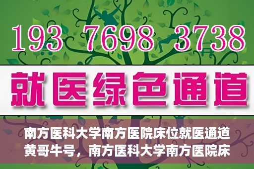 南方医科大学南方医院床位就医通道黄哥牛号，南方医科大学南方医院床位就医通道，黄哥牛号助您快速预约就医