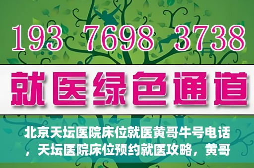 北京天坛医院床位就医黄哥牛号电话，天坛医院床位预约就医攻略，黄哥牛号电话全解析