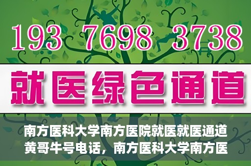 南方医科大学南方医院就医就医通道黄哥牛号电话，南方医科大学南方医院就医通道详解，黄哥牛号电话一键通预约就医服务