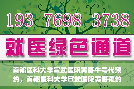 首都医科大学宣武医院黄哥牛号代预约，首都医科大学宣武医院黄哥预约代挂号服务解析