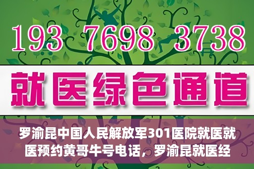 罗渝昆中国人民解放军301医院就医就医预约黄哥牛号电话，罗渝昆就医经历揭秘，中国人民解放军301医院预约背后的故事与黄哥牛号电话曝光