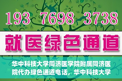 华中科技大学同济医学院附属同济医院代办绿色通道电话，华中科技大学同济医院绿色通道电话代办服务，便捷就医新通道解读