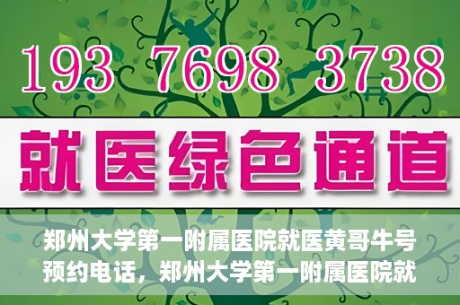 郑州大学第一附属医院就医黄哥牛号预约电话，郑州大学第一附属医院就医预约电话及黄哥牛号预约标题，注，由于黄哥牛号预约电话可能不是普遍知晓的信息，标题可能需要结合具体情境或背景进行创作，以上标题仅供参考。