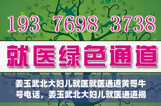姜玉武北大妇儿就医就医通道黄哥牛号电话，姜玉武北大妇儿就医通道揭秘，黄哥牛号电话与就医新体验