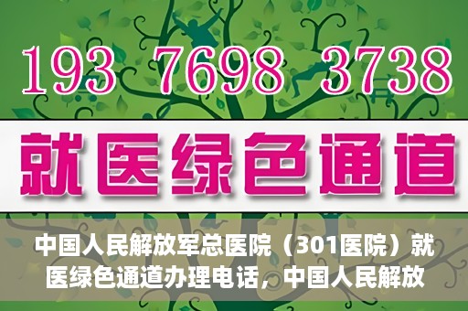 中国人民解放军总医院（301医院）就医绿色通道办理电话，中国人民解放军总医院就医绿色通道办理热线详解