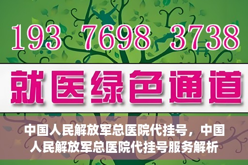 中国人民解放军总医院代挂号，中国人民解放军总医院代挂号服务解析