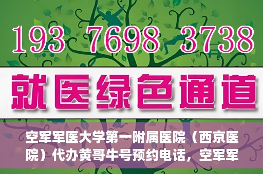 空军军医大学第一附属医院（西京医院）代办黄哥牛号预约电话，空军军医大学第一附属医院（西京医院）黄哥牛号预约电话及代办服务详解