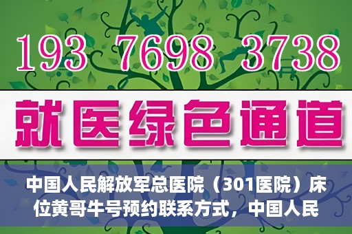 中国人民解放军总医院（301医院）床位黄哥牛号预约联系方式，中国人民解放军总医院床位预约联系方式及流程解析