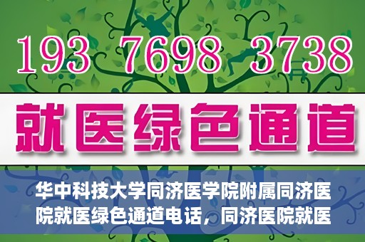 华中科技大学同济医学院附属同济医院就医绿色通道电话，同济医院就医绿色通道联系电话，便捷就医，一键通达
