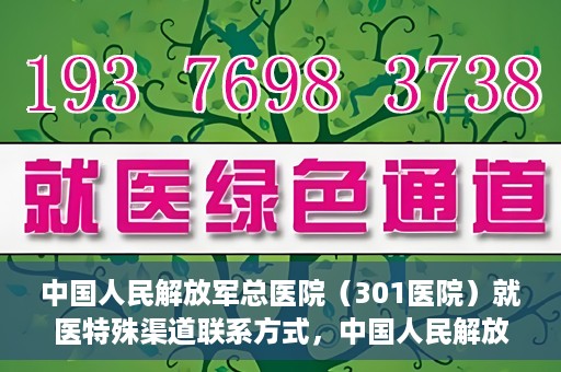 中国人民解放军总医院（301医院）就医特殊渠道联系方式，中国人民解放军总医院（301医院）特殊渠道就医联系方式全解析