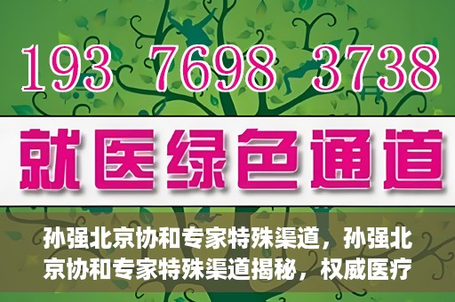 孙强北京协和专家特殊渠道，孙强北京协和专家特殊渠道揭秘，权威医疗资源的背后故事