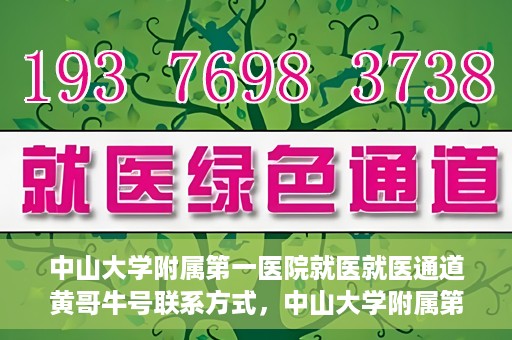中山大学附属第一医院就医就医通道黄哥牛号联系方式，中山大学附属第一医院就医通道，黄哥牛号联系方式全解析