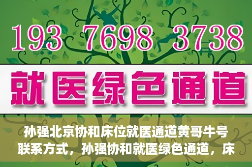 孙强北京协和床位就医通道黄哥牛号联系方式，孙强协和就医绿色通道，床位预约与黄哥牛号联系方式揭秘